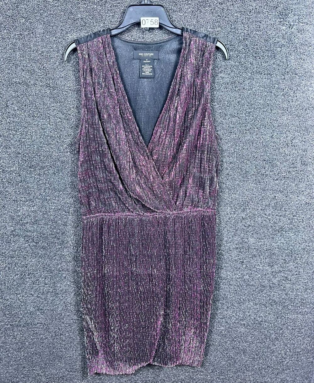 MM Couture By Miss Me A-line Mini Dress Shimmer Womens Sz S Multicolor MMCD2117